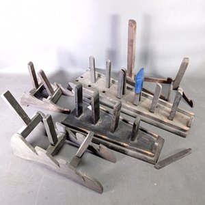 Lote de 6 Soportes de Madera para Exhibición o Almacenamiento - imagen 1