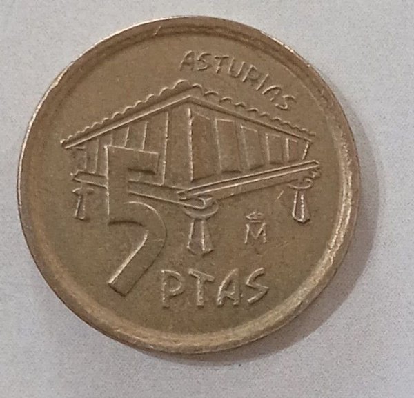 Moneda de 5 Pesetas del año 1995 - imagen 1