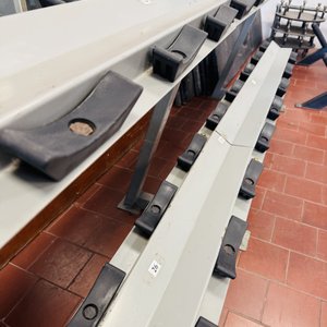 Rack de Mancuernas de Dos Niveles, Estructura Metálica Gris - imagen 4