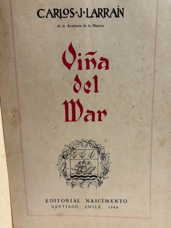 Libro raro de Carlos J Larrain, Chile 1946 - imagen 3