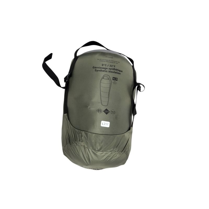 Saco de Dormir MT500 0°C XL Verde Nuevo con Detalle en Empaque