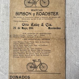 Programa Oficial de Carreras Ciclistas Federación Uruguaya 1927-28 - imagen 2