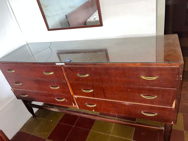 COMODA MADERA 6 CAJONES CON ESPEJO SEPARADO - imagen 2