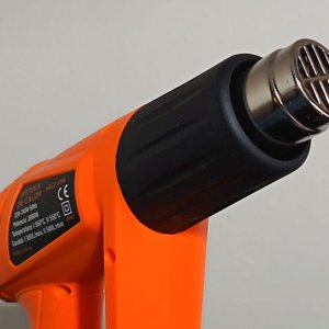 Pistola de Calor Eléctrica Naranja con Accesorios - imagen 2
