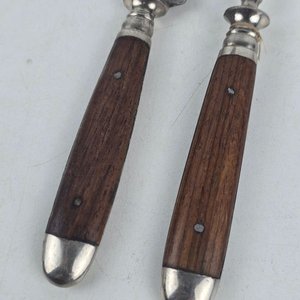 Cuchillo y Tenedor de Mesa Alemanes Solingen con Mango de Madera - imagen 5