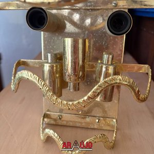 Aplique de Pared Dorado con Cristales para Restaurar - imagen 4