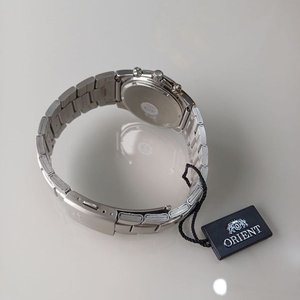 Reloj Orient Chronograph Acero Inoxidable Esfera Plateada Taquímetro - imagen 6
