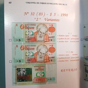 Catálogo de Billetes del Uruguay 1967-2008 con Variantes de Firmas por Ramón Rodríguez Hernández - imagen 8