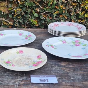 Lote de 6 Platos de Loza Inglesa: 4 "Rural England" de Glasgow y 2 "Johnson Bros" - imagen 5
