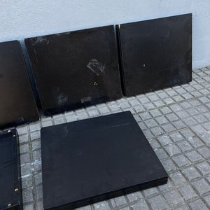 Plataformas Cuadradas de Madera Negras 50x50cm - imagen 2