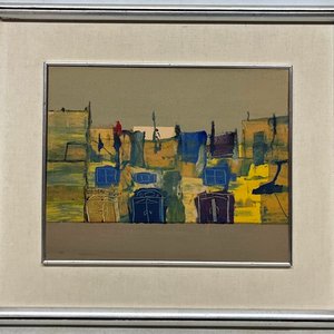 Raúl Pavlotzky "Fachada" - Acrílico sobre Fibra (24 x 30 cm) - imagen 2