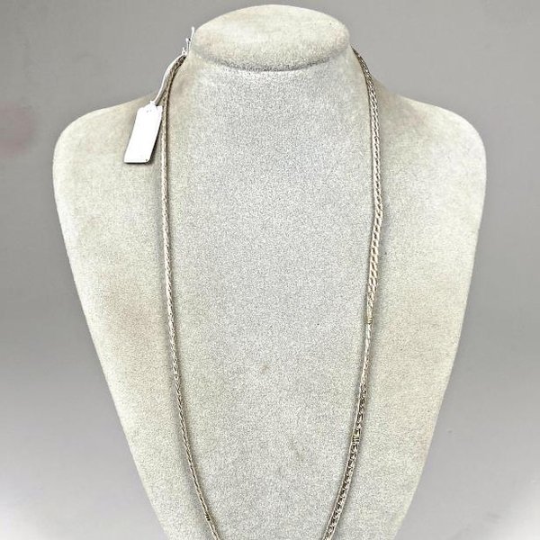 Cadena de Plata 54 cm - Elegante Accesorio de Joyería - imagen 1