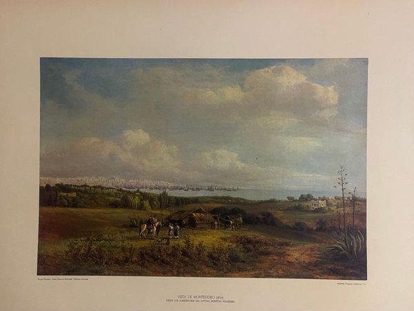Reproducción "Vista de Montevideo (1856)" por Enrique Sheridan - imagen 1