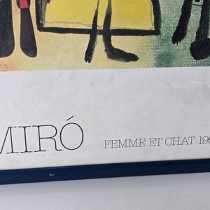 Reproducción Enmarcada "Femme et Chat" de Joan Miró (1950) - imagen 4