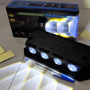 Foco LED Solar de Pared con Sensor, 8 Luces, Recargable, Nuevo en Caja - imagen 5