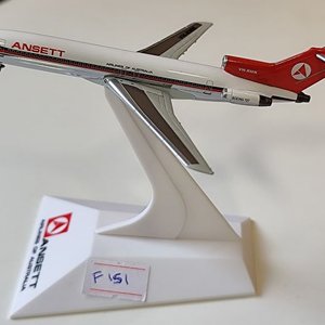 Avión Boeing 727 Ansett Australia Escala 1/400 con Base - imagen 1