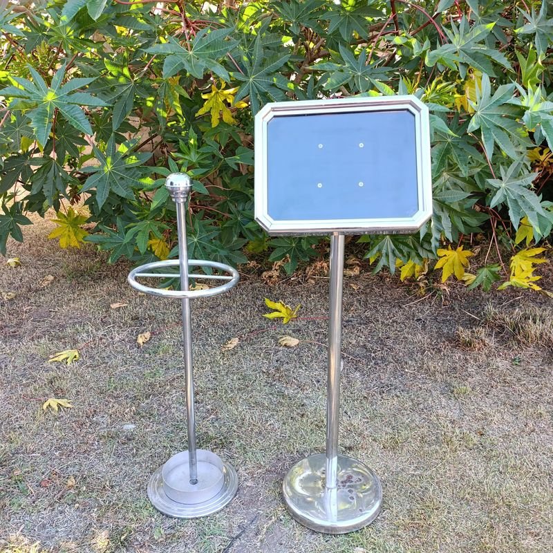 Lote anterior: Paraguero y Porta Carteles Inclinado en Acero Inoxidable