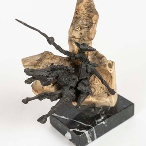 Escultura de Don Quijote a Caballo en Hierro y Pasta - imagen 2