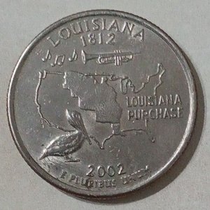 Lote anterior: Moneda Conmemorativa 50 State Quarters: Compra de Luisiana 2002