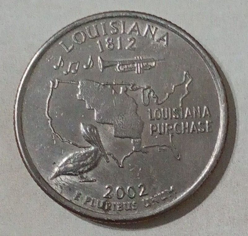 Moneda Conmemorativa 50 State Quarters: Compra de Luisiana 2002