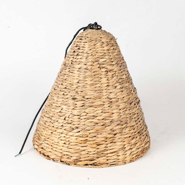 Colgante Cónico de Fibras Naturales, Una Luz - imagen 1