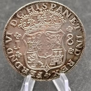Moneda Antigua de Plata y Oro de Chile - 10 Pesos 1854 - imagen 2