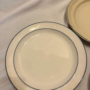 Seis Platos Individuales Usados de Loza y Cerámica - imagen 2