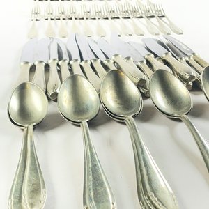 Set de 52 Cubiertos Alpaca Oso: Tenedores, Cuchillos y Cucharas Soperas - imagen 3