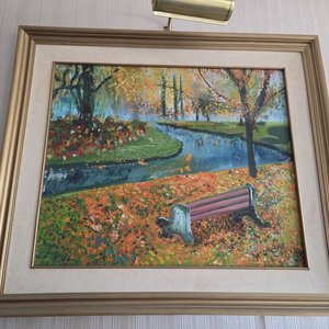 Lote anterior: Óleo de Paisaje Otoñal Firmado