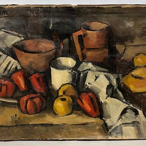 Bodegón de Jonio Montiel, Óleo sobre Tela (43 x 61 cm) - imagen 2