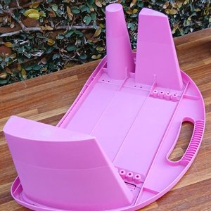 Casa de Muñecas "Dream House" Little World con Pupitre Infantil Rosa - imagen 2