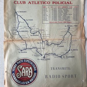 Libro IX Vuelta Ciclista del Uruguay 1952 con Mapa de Etapas y Publicidad - imagen 9