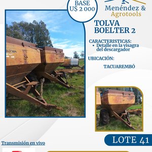Tolva Boelter Usada con Avería en Visagra - imagen 1