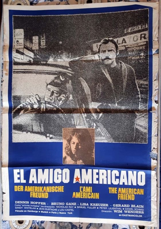 Poster Original "El amigo americano" (Der amerikanische Freund) - Wim Wenders, 1977