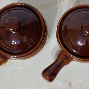 Tazones de Cerámica Esmaltada para Sopa con Tapa y Mango - imagen 3
