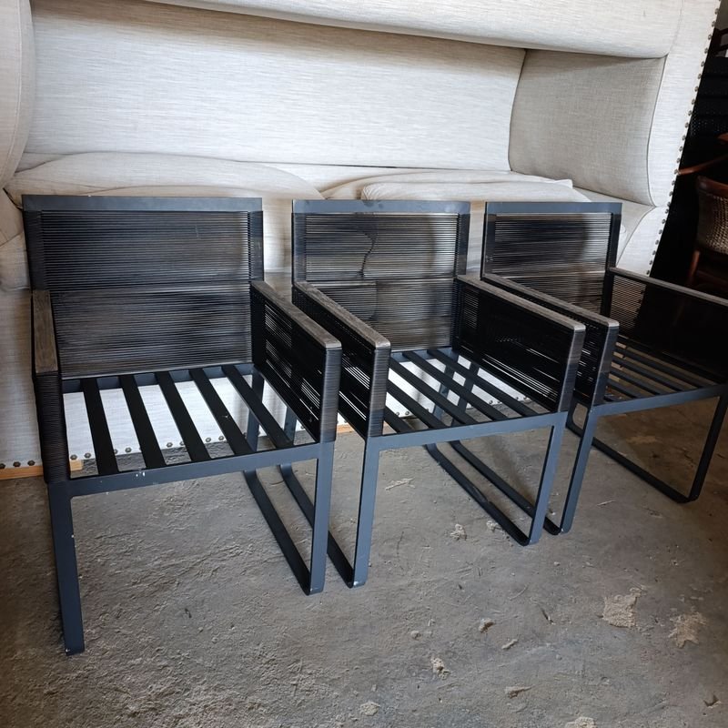 Sillas de Aluminio con Apoyo para Brazos en Madera - imagen 4