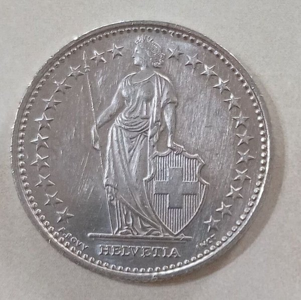 Moneda de 1 Franco Suizo del año 2004 - imagen 2