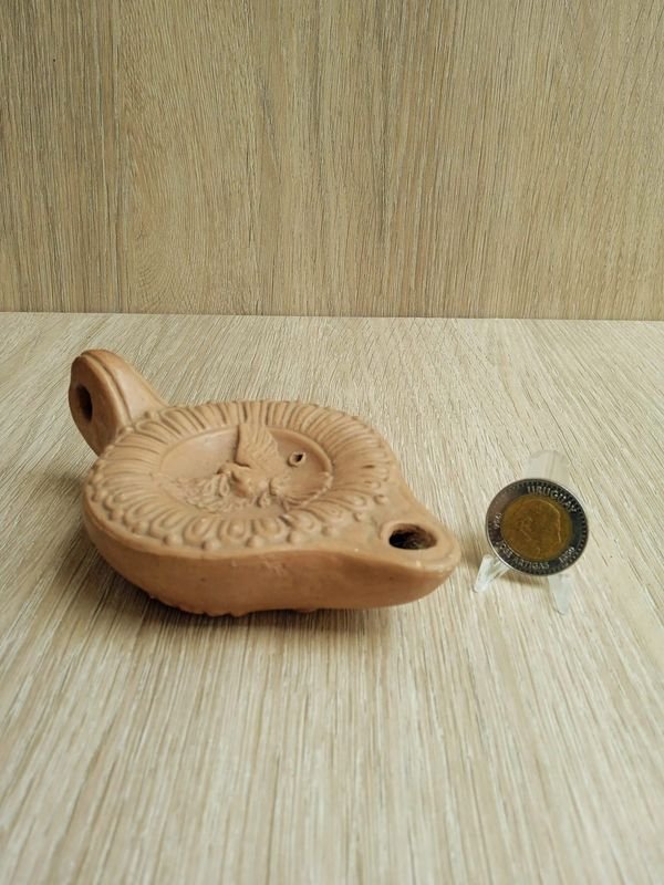 Lámpara de Aceite en Terracota - Estado Muy Bueno - imagen 2