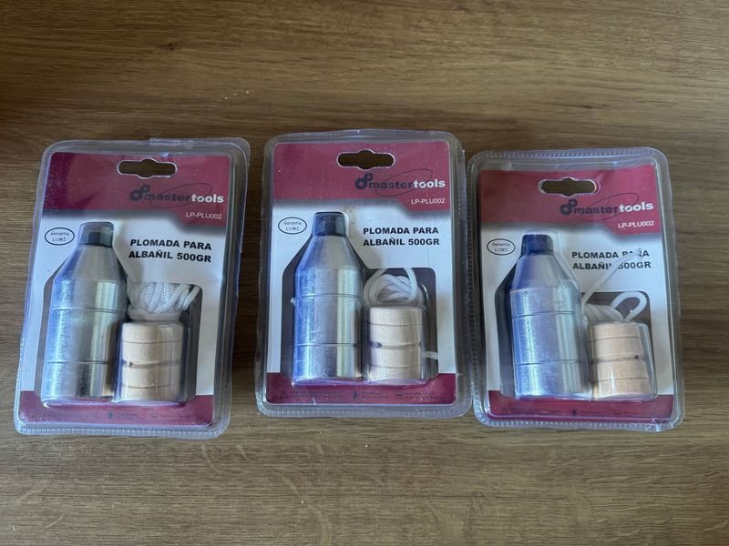 Plomada de Albañil Mastertools 500g (Pack x3)