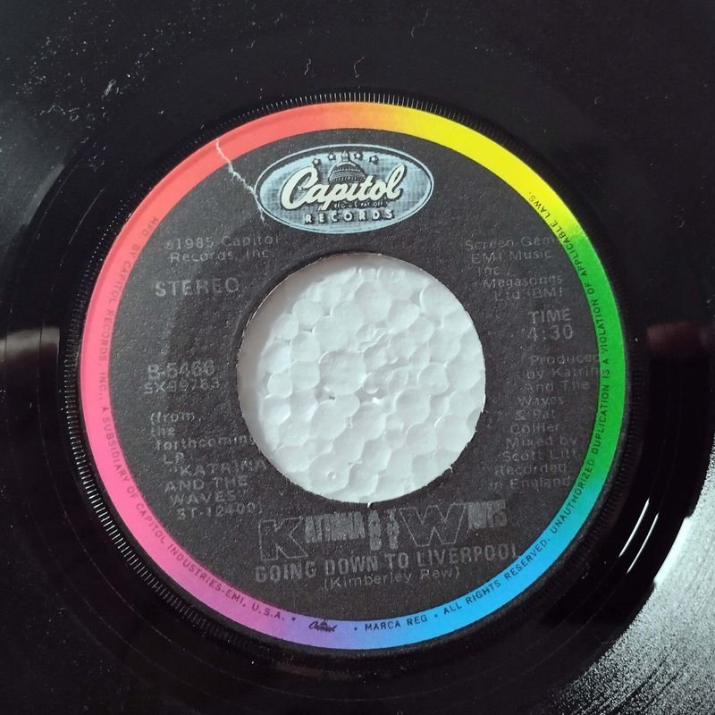 Vinilo de Katrina and the Waves: 'Walking On Sunshine' (1985) - imagen 3