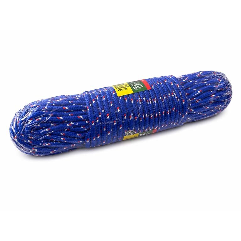 Cuerda Trenzada Azul y Blanca 8 mm x 30.5 Metros