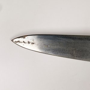 Cuchillo de Acero Solingen con Cabo de Platería Criolla y Vaina - imagen 4