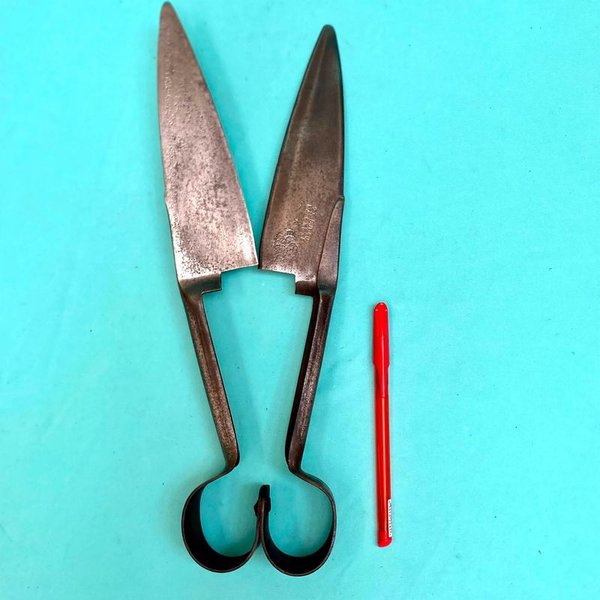 Antigua tijera de esquilar raro sello " COL. CUT. CO. MADE IN USA" ( Columbian Cutlery Company )