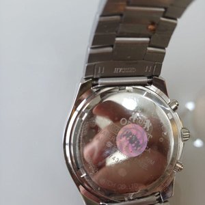 Reloj Orient Chronograph Acero Inoxidable Esfera Plateada Taquímetro - imagen 3