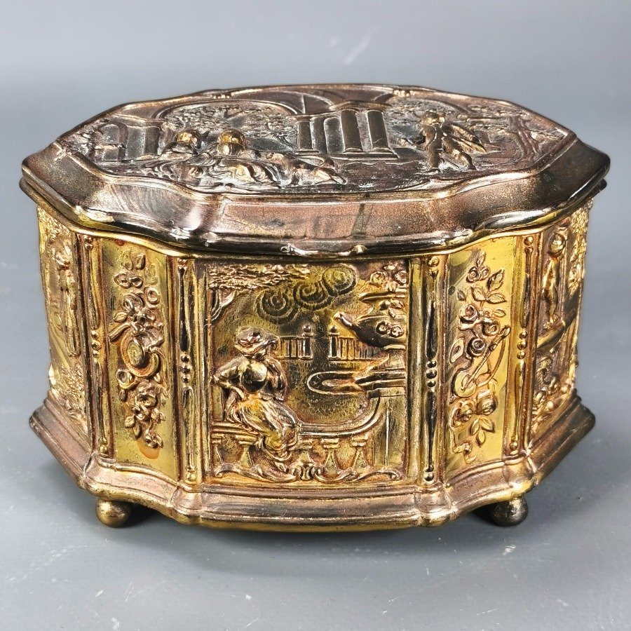 Caja Decorativa en Bronce de Jennings Bros - imagen 2