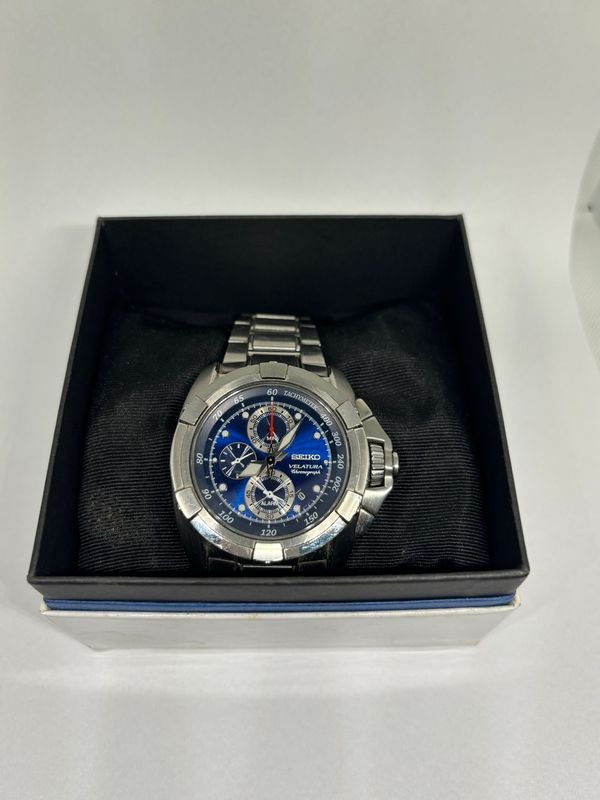 Reloj SEIKO VELATURA ACERO - Cronógrafo con Tachimetría y Fecha - imagen 6