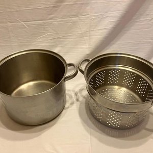 Lote - una olla pastera / vaporera multifunción de acero inoxidable - imagen 3