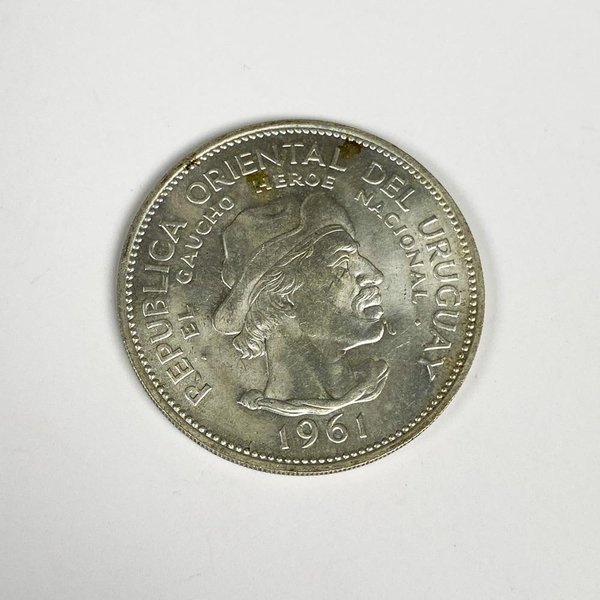 Moneda de Plata "El Gaucho" Homenaje a Artigas 1961