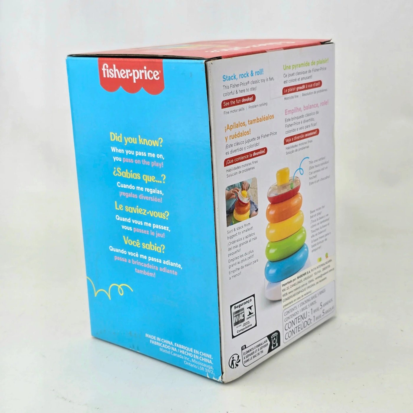 Juguetes Fisher-Price Rock-a-Stack para niños - imagen 4