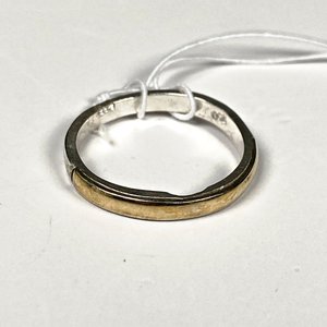 Anillo de Plata y Oro con Detalle Dorado - imagen 2